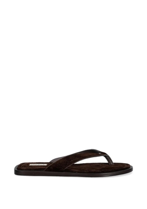 Gant suede thong-strap flip-flops - Brown