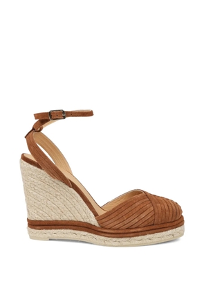Castañer braided wedge sandals - Brown