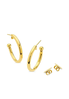 BUDDHA MAMA 18K yellow gold hoop earrings