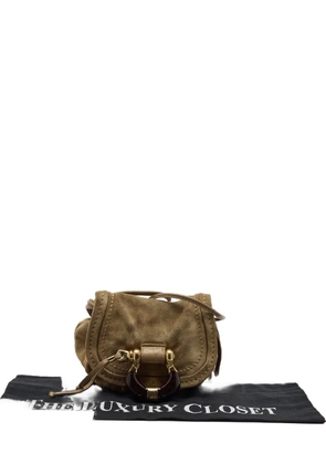 Jimmy Choo Pre-Owned mini suede cross body bag - Brown