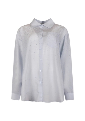 Giovanni Paris rhinestone-embellished shirt - Blue