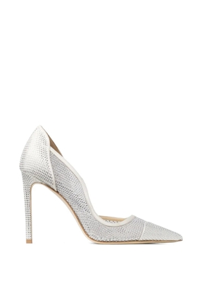 Jimmy Choo Brigitte crystal-embellished pumps - White