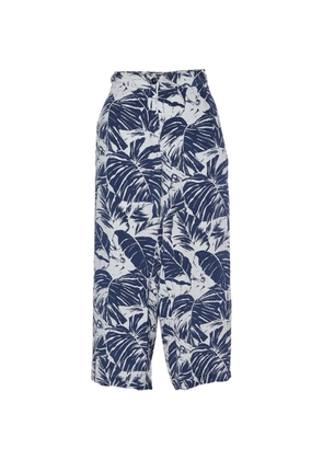 Weekend Max Mara tropical-print trousers - Blue