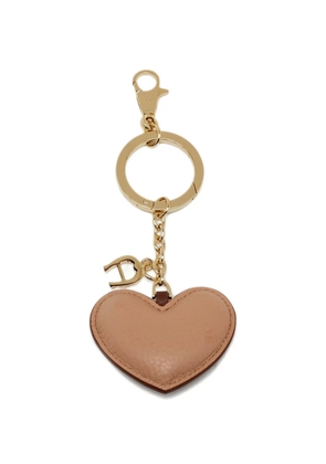 Aigner Vintage heart leather keychain - Brown