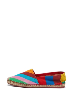 Valentino Garavani Pre-Owned chevron-print espadrilles - Red