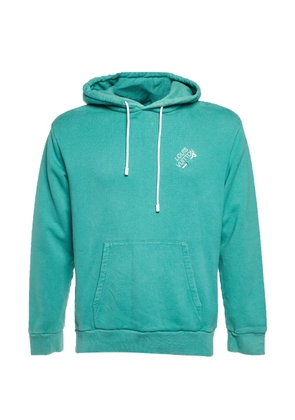 Louis Vuitton Pre-Owned logo-embroidered hoodie - Green