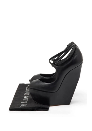 Casadei Vintage platform wedge pumps - Black