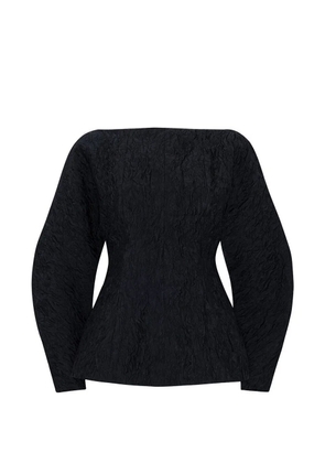 Roksanda Eni crinkled-effect long-sleeved blouse - Black