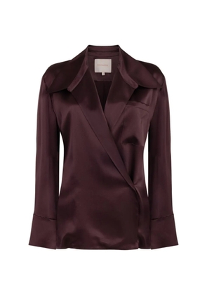 Roksanda Jana silk-satin top - Red