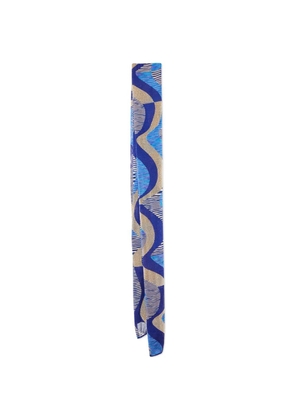 Missoni Pre-Owned wavy-pattern scarf - Blue