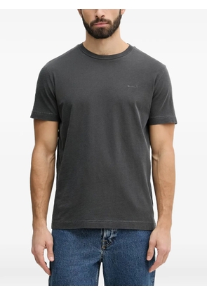 Gant logo-embroidered T-shirt - Black