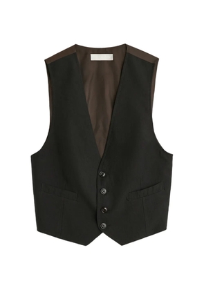 OUR LEGACY button v-neck vest - Black