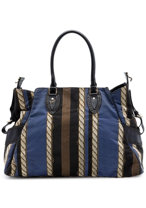 Fendi Pre-Owned 2000-2010 Large Pequin Canvas Etniko Du Jour handbag - Blue