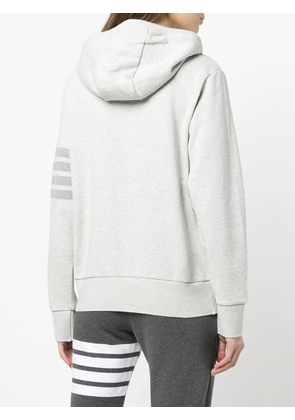 Thom Browne 4-Bar zip hoodie - Grey