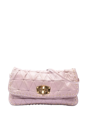 Miu Miu Pre-Owned 2010-2026 Studded Matelasse Nappa shoulder bag - Pink