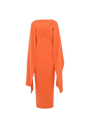 Roksanda Iven cape-sleeve maxi dress - Orange