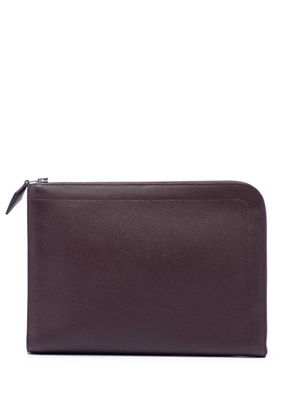 Hermès Pre-Owned 2020 Epsom Zip Computer Laptop Sleeve Case clutch bag - Red