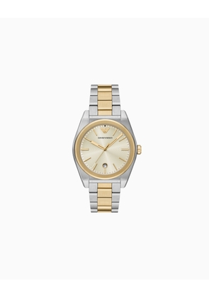 Three-Hand Two-Tone Stainless Steel Watch
