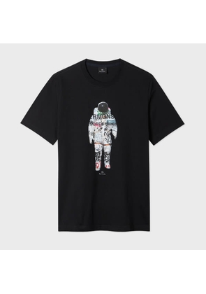 PS Paul Smith Black 'Astronaut' Print T-Shirt