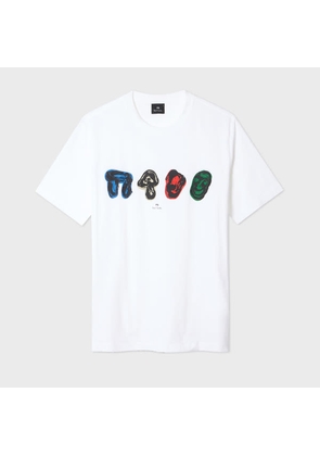 PS Paul Smith White 'Folklore' Print T-Shirt