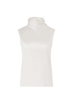 Silk Stretch Satin Top