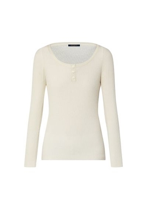 Ribbed Henley Top