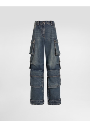 Dolce & Gabbana 5-pocket Denim Trousers - Woman Denim And Jeans Multi-colored 44