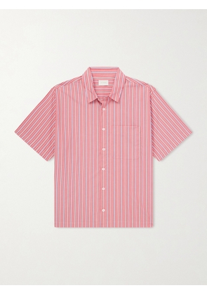 Aimé Leon Dore - Striped Cotton-Poplin Shirt - Men - Red - S
