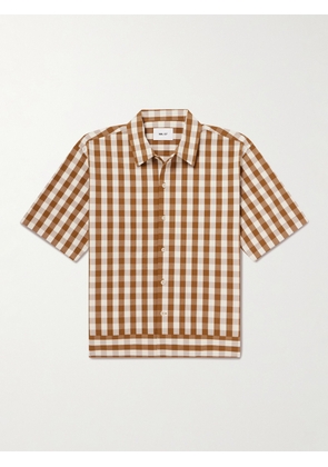 NN07 - Reed 50071 Gingham Cotton Overshirt - Men - Neutrals - S