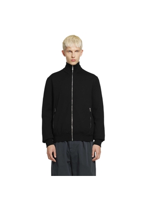Reversible wool and re-nylon jacket