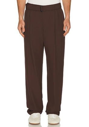 SIMKHAI Elvis Trousers in Chocolate - Brown. Size S (also in M, XL/1X).