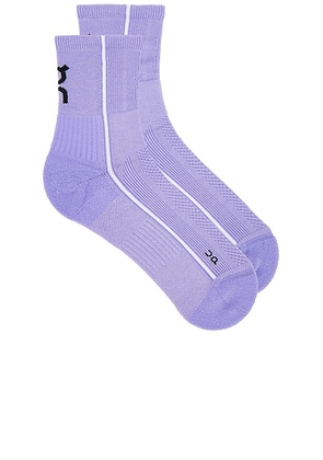 On Court Sock High in Bloom & Ivory - Purple. Size L (also in M).