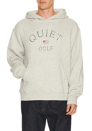 Quiet Golf USA Hoodie in Ash - Grey. Size L (also in S, M, XL/1X).