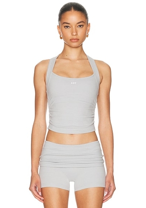 437 The Sculpt Tank Top in Heather Grey - Light Grey. Size XL (also in XS).