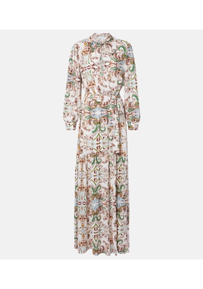 Melissa Odabash Skylar tie-neck printed maxi dress