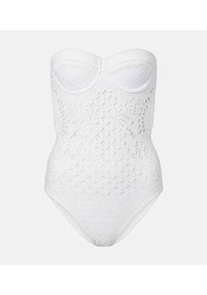 Zimmermann Indra embroidered swimsuit
