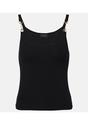 Gucci Horsebit crepe jersey tank top