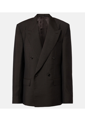 Gucci Pinstripe wool and mohair blazer