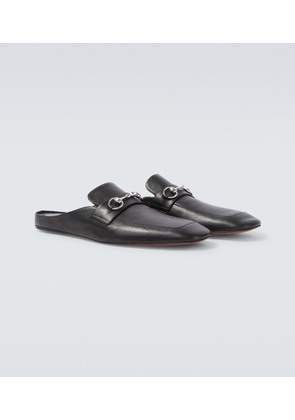 Gucci Ragazzo leather mules