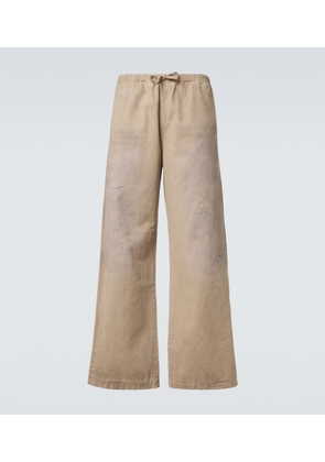 Acne Studios Cotton twill wide-leg pants
