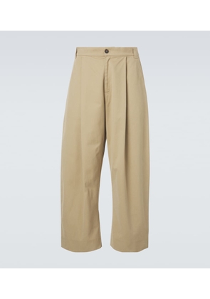 Studio Nicholson Sorte cotton wide-leg pants