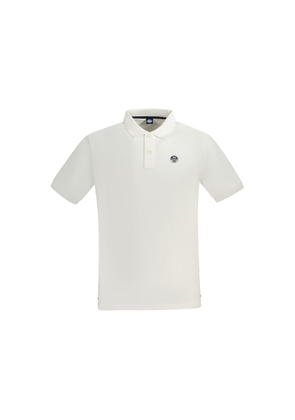 North Sails Bianco Cotton Men Polo - L