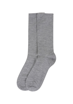 Brunello Cucinelli Gray Cashmere Socks - M