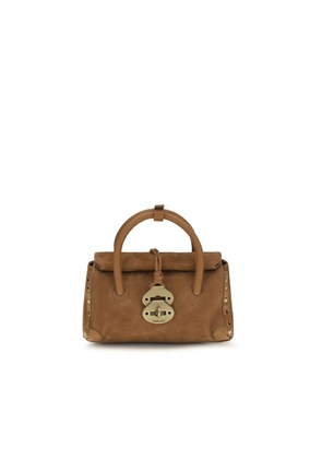Zanellato Brown Calf Leather Bos Taurus Handbag