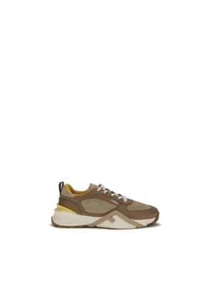 Fendi Multicolor Calf Leather Bos Taurus Athletic Sneakers - EU44/US11