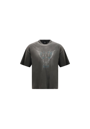 Represent Gray Cotton T-Shirt - L