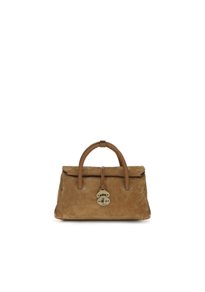 Zanellato Brown Calf Leather Bos Taurus Handbag
