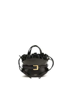 Balmain Black Calf Leather Bos Taurus Shoulder Bag