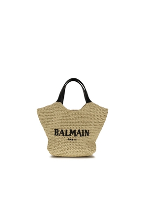 Balmain Beige Viscose Shoulder Bag