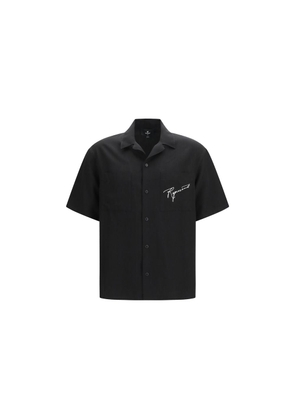 Represent Black Lyocell Pattern Shirt - L